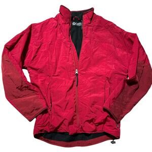 Ralph Lauren Chaps‎ Women’s Jacket Size Small Red Zip Up Nylon and Polyester